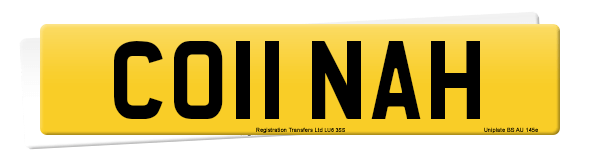 Registration number CO11 NAH